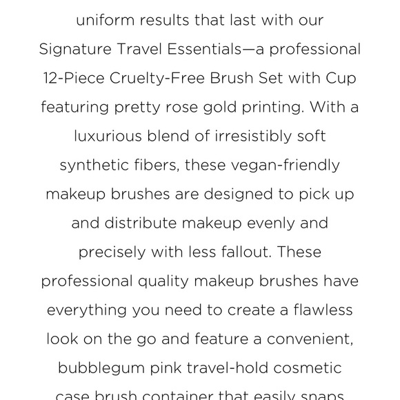 Pur Travel Essentials 12-Piece Brush Set - Picture 9 of 12